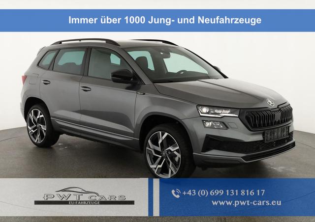 Skoda Karoq - Sportline 1.5 TSI DSG Sportline, AHK, Pano, Matrix, Navi, Side, 5-J. Garantie