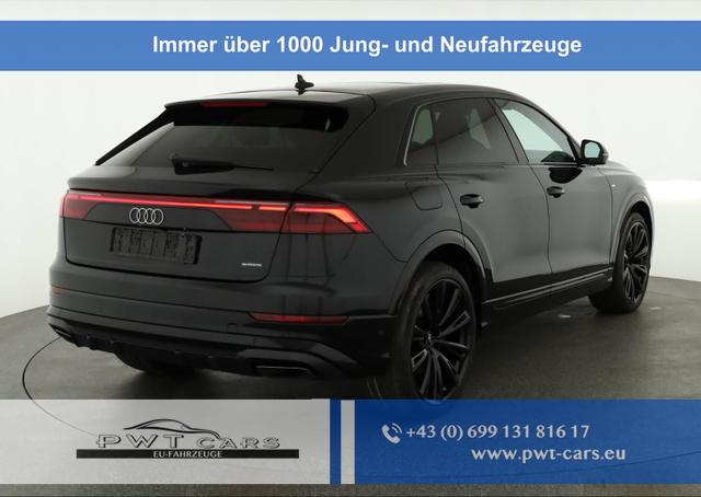 Audi Q8 - 50 TDI quattro qu S-LINE, Luft, Pano, B&O, 23-Zoll, AHK, Leder, AreaView, Optik schwarz