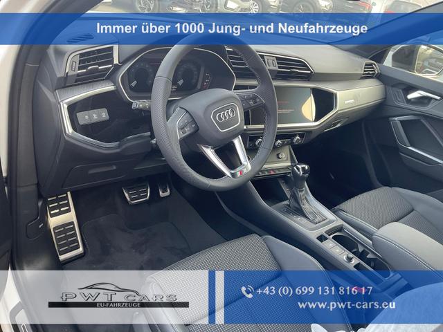 Audi Q3 Sportback - 45 TFSI quattro S line qu S-LINE, AHK, 19-Zoll, Optik schwarz, Navi, Kamera, el. Klappe