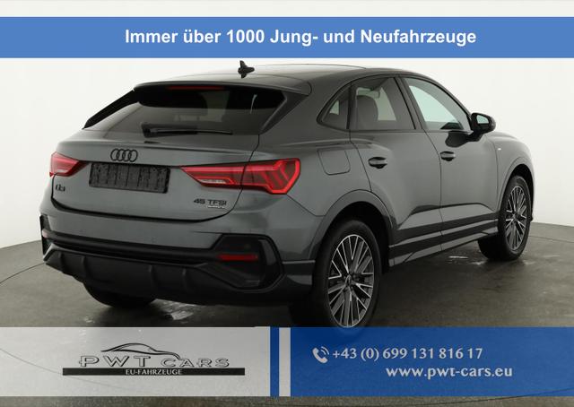Audi Q3 Sportback - 45 TFSI quattro S line qu S-LINE, Pano, AHK, 19-Zoll, Optik schwarz, Navi, Kamera, el. Klappe, 4 J.-Garantie
