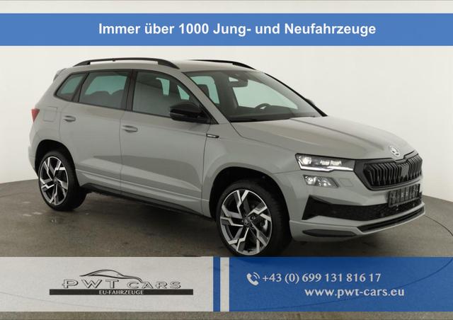 Skoda Karoq - Sportline 1.5 TSI DSG Sportline, AHK, Navi, Matrix, Side, el. Klappe, Winter, 5 J.-Garantie, 19-Zoll