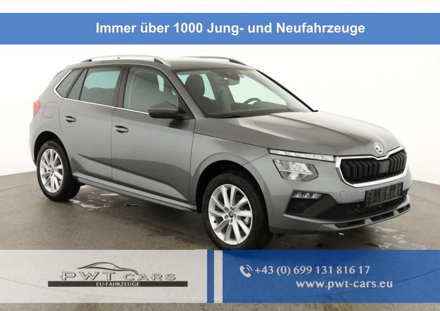 Skoda Kamiq - Selection 1.0 TSI DSG 130 Jahre, AHK, LED, Side, ACC, Kamera, el. Klappe, Winter, 17-Zoll