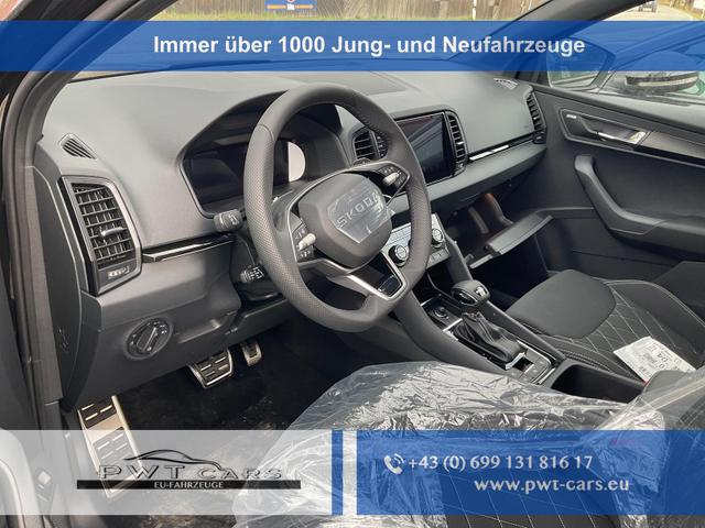 Skoda Karoq - Sportline 1.5 TSI DSG Sportline, Pano, AHK, Navi, CANTON, Matrix, AreaView, Side, FS-beheizbar