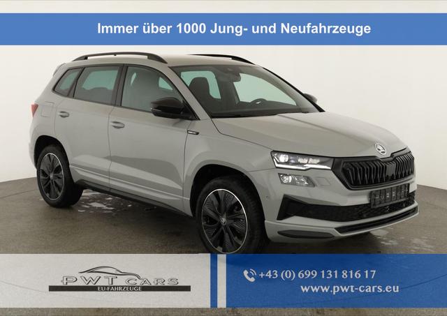 Skoda Karoq - Sportline 1.5 TSI DSG Sportline, AHK, Navi, CANTON, Matrix, AreaView, Side, Kamera, el. Klappe, FS-beheizbar