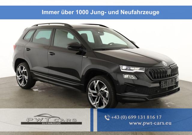 Skoda Karoq - Sportline 1.5 TSI DSG Sportline, Pano, AHK, Navi, Matrix, AreaView, Side, FS-beheizbar, Winter, 19-Zoll