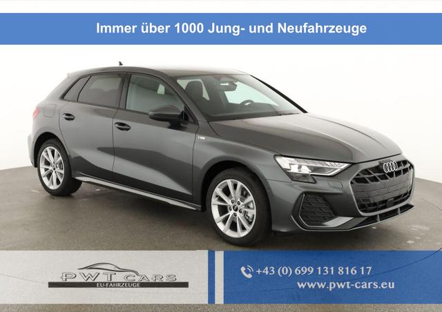Audi A3 Sportback - TFSI 110 kW S line 35 S-tronic S-LINE, AHK, Matrix, Navi, el. Klappe, Kamera, Winter, 3 J.-Garantie