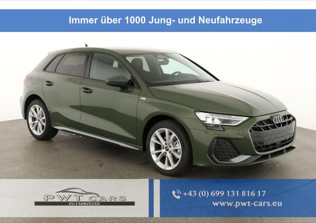Audi A3 Sportback - TFSI 110 kW S line 35 S-tronic S-LINE, AHK, Matrix, Navi, el. Klappe, Kamera, Winter, 3 J.-Garantie