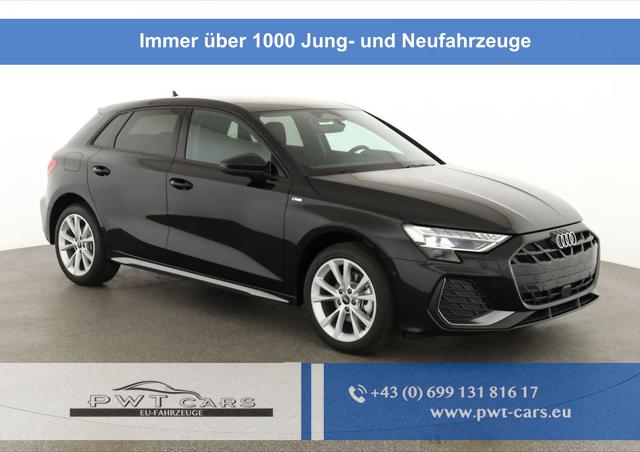 Audi A3 Sportback - TFSI 110 kW S line 35 S-tronic S-LINE, AHK, Matrix, Navi, el. Klappe, Kamera, Winter, 3 J.-Garantie