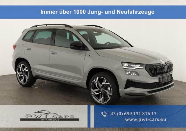 Skoda Karoq - Sportline 4x4 2.0 TSI DSG Sportline, Pano, AHK, Navi, Matrix, Side, Winter, 5 J.-Garantie