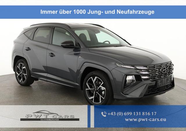 Hyundai TUCSON - 1.6 T-GDI DCT 4WD N-LINE, AHK, el. Klappe, Teilleder, Navi, Kamera, ACC