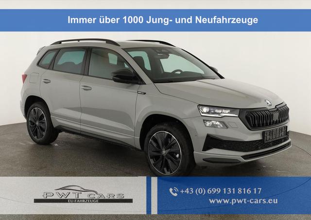 Skoda Karoq - Sportline 1.5 TSI DSG Sportline, Pano, AHK, Navi, CANTON, Matrix, AreaView, Side, Kamera, el. Klappe, FS-beheizbar, 5 J.-Garantie