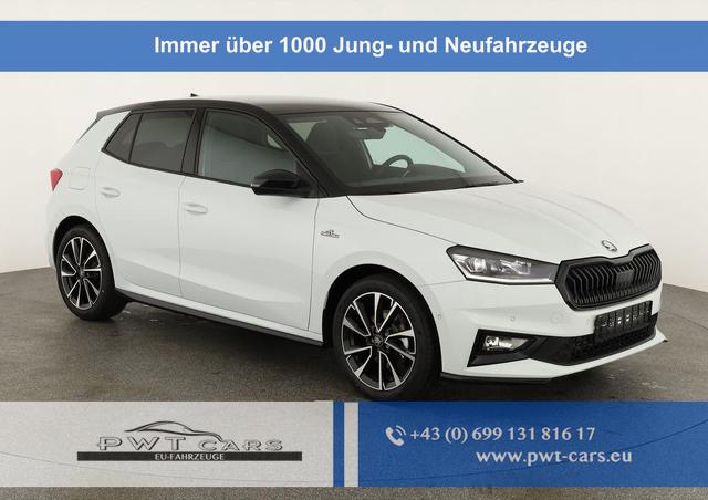 Skoda Fabia - Monte Carlo 1.5 TSI DSG Carlo, Ladeboden, LED, Kamera, App-Connect, Winter, 17-Zoll