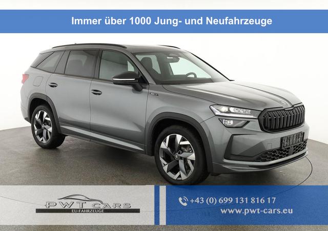 Skoda Kodiaq - 2.0 TDI 142 kW 4x4 Sportline DSG Sportline, Pano, AHK, Navi, Matrix, Side, Kamera, Winter, 19-Zoll, 4 J.-Garantie
