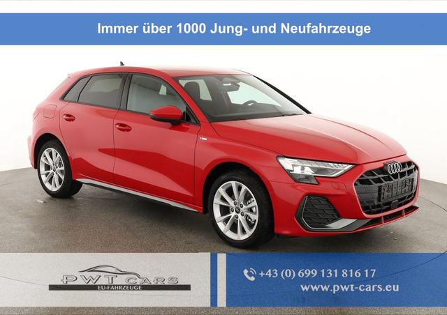 Audi A3 Sportback - TFSI 110 kW S line 35 S-tronic S-LINE, AHK, Matrix, Navi, el. Klappe, Kamera, Winter, 3 J.-Garantie