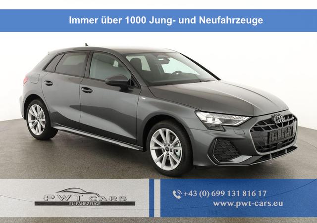 Audi A3 Sportback - TFSI 110 kW S line 35 S-tronic S-LINE, AHK, Matrix, Navi, el. Klappe, Kamera, Winter, 3 J.-Garantie