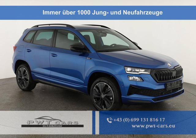 Skoda Karoq - Sportline 1.5 TSI DSG Sportline, Navi, CANTON, Matrix, AreaView, Side, Kamera, el. Klappe, FS-beheizbar, 5 J.-Garantie