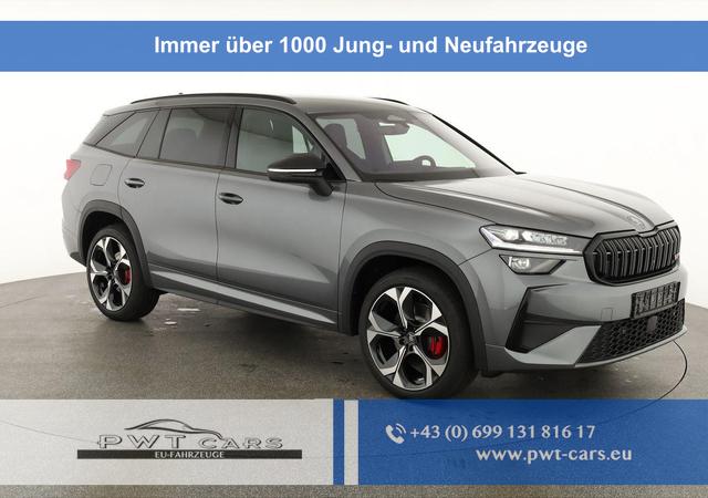 Skoda Kodiaq - 2.0 TSI 195 kW 4x4 RS DSG RS, AHK, Navi, Matrix, Canton, Side, FS-beheizbar, el. Klappe, Kamera, 20-Zoll, 5 J.-Garantie