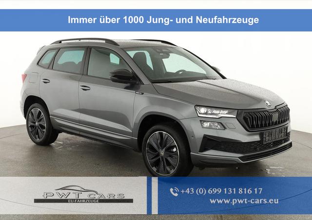 Skoda Karoq - Sportline 1.5 TSI DSG Sportline, AHK, Navi, CANTON, Matrix, AreaView, Side, Kamera, el. Klappe, FS-beheizbar, 5 J.-Garantie