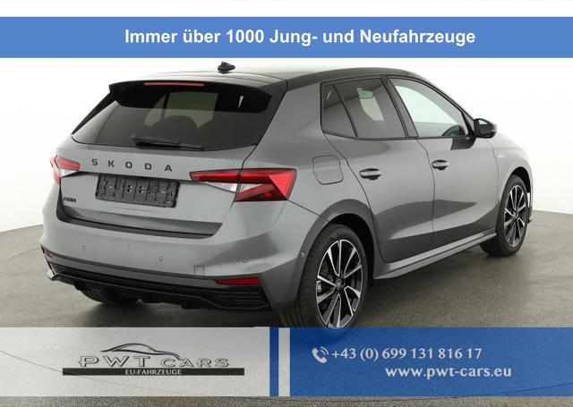 Skoda Fabia - Monte Carlo 1.5 TSI DSG Carlo, Ladeboden, LED, Kamera, App-Connect, 17-Zoll