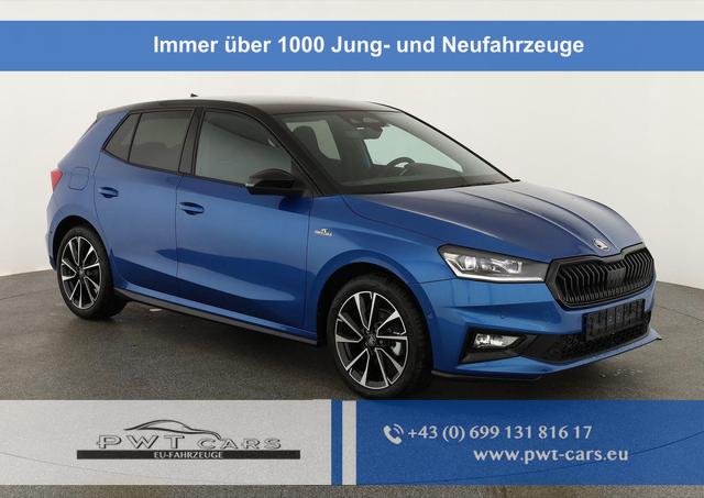 Skoda Fabia - Monte Carlo 1.5 TSI DSG Carlo, Ladeboden, LED, Kamera, App-Connect, 17-Zoll