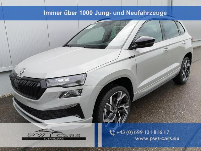 Skoda Karoq - Sportline 1.5TSI DSG AHK Matrix Leder 19 Zoll-Sofort