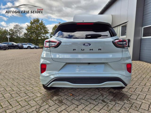 Ford Puma ST-Line X 1.0 EcoBoost Hybrid 125PS Automatik NEUES MODELL 360°Kamera AbstandsTempomat el.Heckklappe Premium Leder (Sensico) B+O-Sound Klimaautomatik Sitzheizung Lenkradheizung Frontscheibe beheizb. Ford-Navi SYNC4 Bluetooth Apple CarPlay Android A 