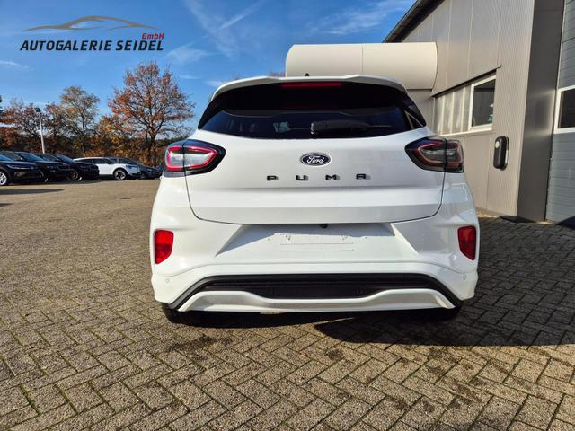 Ford Puma ST-Line X 1.0 EcoBoost Hybrid 125PS Automatik NEUES MODELL 360°Kamera AbstandsTempomat el.Heckklappe Premium Leder (Sensico) B+O-Sound Klimaautomatik Sitzheizung Lenkradheizung Frontscheibe beheizb. Ford-Navi SYNC4 Bluetooth Apple CarPlay Android A 