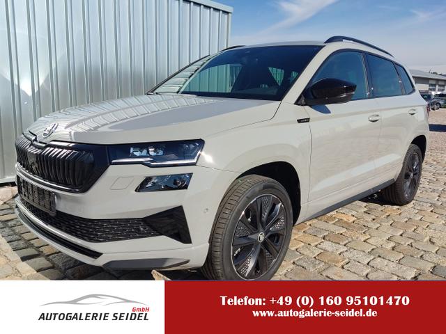 Skoda Karoq - Sportline 1,5 TSI 150 PS DSG Navi-4x Sitzheizung-Canton Sound-Anhängerkupplung-LED-Matrix-AppleCarPlay-Android-Auto-ACC-Kessy-2-Zonen-Klimaautomatik-18''Alu-Sofort