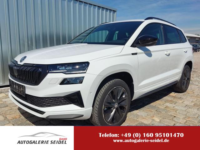 Skoda Karoq - Sportline 1,5 TSI 150 PS DSG Navi-4x Sitzheizung-Canton Sound-Anhängerkupplung-LED-Matrix-AppleCarPlay-Android-Auto-ACC-Kessy-2-Zonen-Klimaautomatik-18''Alu-Sofort