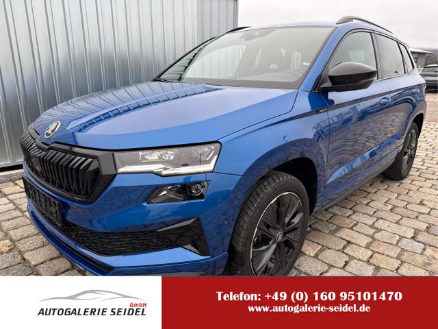 Skoda Karoq - Sportline 1,5 TSI 150 PS DSG Navi-4x Sitzheizung-Canton Sound-Anhängerkupplung-LED-Matrix-AppleCarPlay-Android-Auto-ACC-Kessy-2-Zonen-Klimaautomatik-18''Alu-Sofort