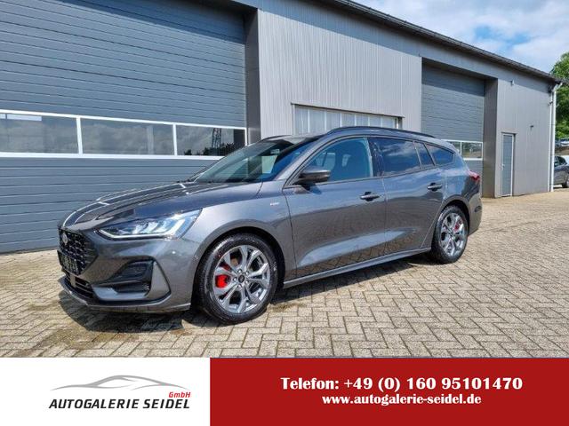 Ford Focus Turnier - 1.0 125PS ST-Line X Voll-Leder elektr. Heckklappe Winterpaket Rückf.Kamera ACC Klimaautomatik Sitzheizung Lenkradheizung Frontscheibe beheizb. Ford-Navi SYNC 4 B+O Sound DAB+ Bluetooth Apple Carplay Android Auto PDC v+h 2xKeyless 17-LM