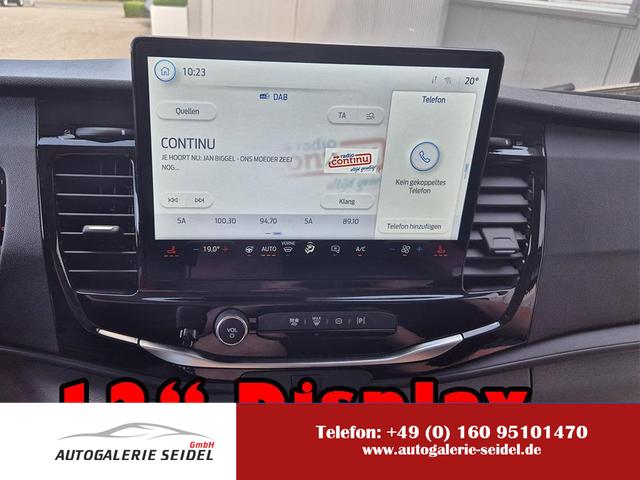 Ford Transit - L2H2 2.0 EcoBlue 130PS Trend 3,5t 3-Sitzer AHK Sitzheizung Lenkradheizung Frontscheibe beheizb. Klimaautomatik PDC v+h Rückf.Kamera Bluetooth DAB Apple CarPlay Android Auto Tempomat Ganzj.Reifen