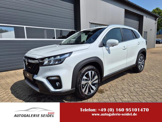 Suzuki S-Cross - Comfort+ 129PS MHEV 4x4 ALLGRIP 1.4 Boosterjet Teil-Leder Navi Klimaautomatik Sitzheizung ACC PDC v+h 4x Kamera Suzuki-Radio Apple CarPlay Android Auto Touchscreen 2xKeyless 17-LM