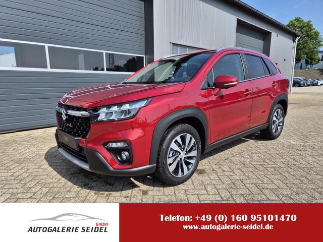 Suzuki S-Cross - Comfort+ 129PS MHEV 4x4 ALLGRIP 1.4 Boosterjet Teil-Leder Navi Klimaautomatik Sitzheizung ACC PDC v+h 4x Kamera Suzuki-Radio Apple CarPlay Android Auto Touchscreen 2xKeyless 17-LM
