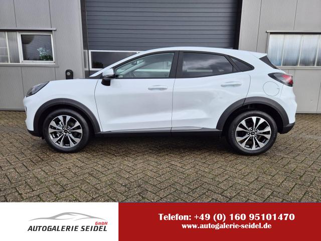 Ford Puma - Titanium 1.0 EcoBoost Hybrid 125PS Automatik Klimaautomatik Sitzheizung Lenkradheizung Frontscheibe beheizb. LED-Scheinwerfer Ford-Navi SYNC4 Bluetooth Apple CarPlay Android Auto PDC 17-LM