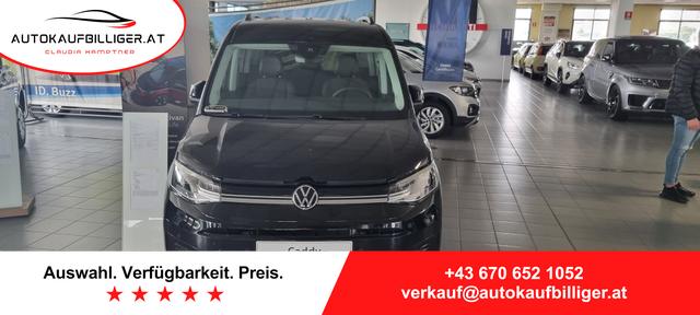 Volkswagen Caddy - Dark Label BlueMotion Technology 1.5 TSI ACT 85 kW 6-Gang 5 Sitze, Panoramadach, LED Frontscheinwerfer und Rückleuchten,, Klimaautomatik, PDC vorne hinten, eingefärbte Scheiben, Assistenzpaket,