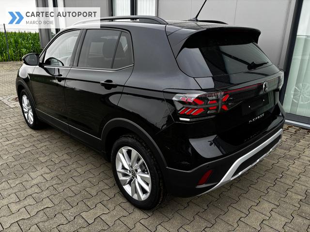Volkswagen T-Cross LIFE 1.5 TSI 150PS DSG/AUTOMATIK, Deep-Black-Metallic, Parksensoren v/h, R&uuml;ckfahrkamera, Privacy-Glas, Sitzheizung, Climatronic, IQ LIGHT MATRIX-LED, Radio Ready2Discover+App-Connect, 17" Alu, KEYLESS, Lendenwirbelst&uuml;tze, M-Lederlenkrad, Dachreling 