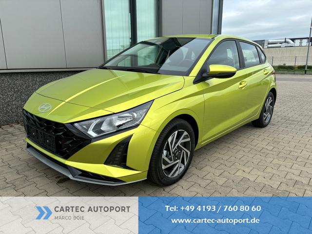 Hyundai i20 - Comfort 1.2i 79PS, 5 Jahre Garantie, NAVIGATION 10,25", Klima, Parksensoren hinten, Rückfahrkamera, Alarm, Lederlenkrad, Tempomat, Armlehne vorne, Reserverad, 4x elektr. Fensterheber, Fernlicht-Assistent