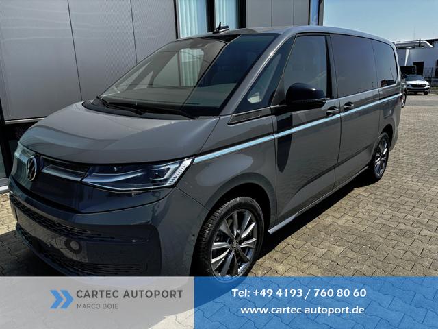 Volkswagen T7 Multivan - Business 2.0 TDI 150PS DSG MIT LANGEM ÜBERHANG (!!), 5 Jahre VW-Garantie, 5-Sitzer, IQ.LIGHT LED-MATRIX-SCHEINWERFER, 3-Z-CLIMATRONIC, PRIVACY-GLAS, 16" Alu, Parksensoren vorn/hinten, Schiebetüre links/rechts, M-Lederlenkrad, Radio Ready2Discover, ACC, SideAssis
