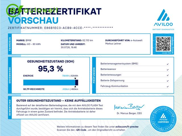 BMW iX3 Impressive 74kWh HuD 360-Kamera adapt. LED 
