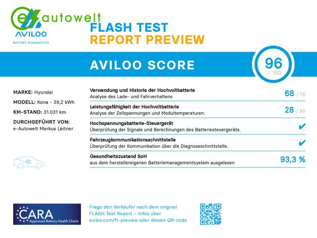 Hyundai KONA Advantage Elektro 2WD 39 kWh W&auml;rmepumpe BlueLink Sitz+Lenkradh. 