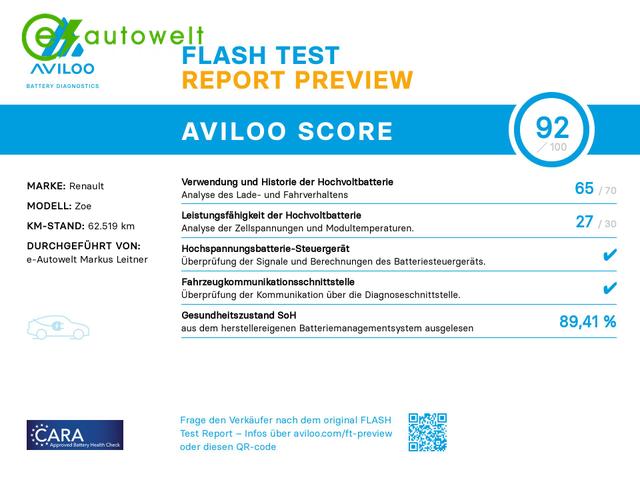 Renault ZOE Life R110 Z.E.50 Kaufbatterie CCS Winterpaket 