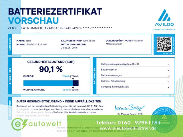Tesla Model 3 - Long Range Dual Motor 82 kWh Matrix AHK