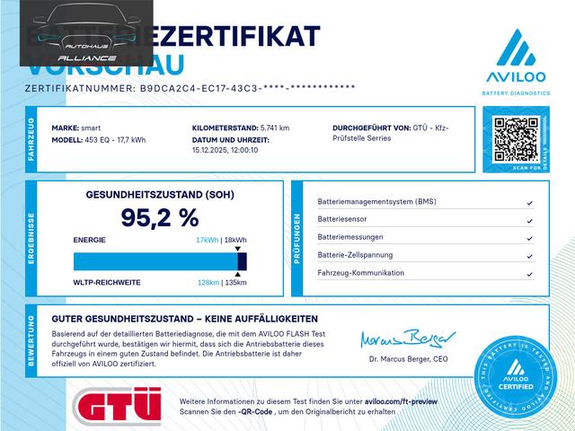 Smart fortwo electric drive / EQ (453.491) Elektro 60 kW 