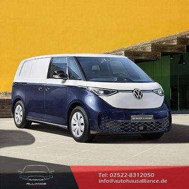 Volkswagen ID. BUZZ - Cargo Pro 210 kW Vollelektrisch 1 Gang Automatik, Heckfl&uuml;gelt&uuml;ren, Klimaautomatik, PDC vorne u. hinten, 5 Jahre Werksgarantie, Serviceplan zum Aktionspreis, Ladekabel Mode 3, Beifahrerdoppelsitzbank,