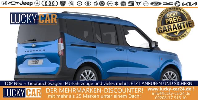 Bestellfahrzeug, konfigurierbar Ford Tourneo Courier - Titanium 1.0 125PS, 5 Jahre Garantie, 16" Alu, Klimaautomatik, Parksensoren vo/hi, Kamera, Privacy-Glas, Keyless Start, Schiebetüre li/re, Heckklappe, Dachreling, Radio 8"   Wireless AndroidAuto/Apple CarPlay, NSW, Ladestation induktiv