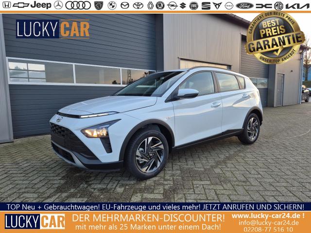 Lagerfahrzeug Hyundai BAYON - 1.0 T-GDI 100PS MHEV Select Navi Rückf.Kamera Klima PDC 12,3"-Touchscreen DAB  Apple CarPlay Android Auto Tempomat 16-LM