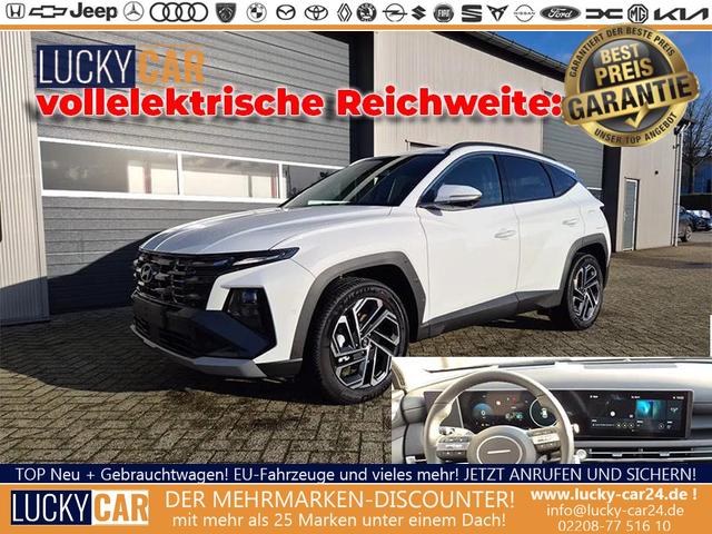 Lagerfahrzeug Hyundai TUCSON - 1.6 T-GDI 252PS Automatik PHEV Prime FACELIFT MY2025 Voll-Leder elektr. Heckklappe Sitzheizung v h Lenkradheizung ACC Klimaautomatik HUD Navi Krell-Sound 12,3"-Touchscreen DAB  wireless Apple CarPlay   Android Auto PDC 4xKamera 2xKeyless 19-LM