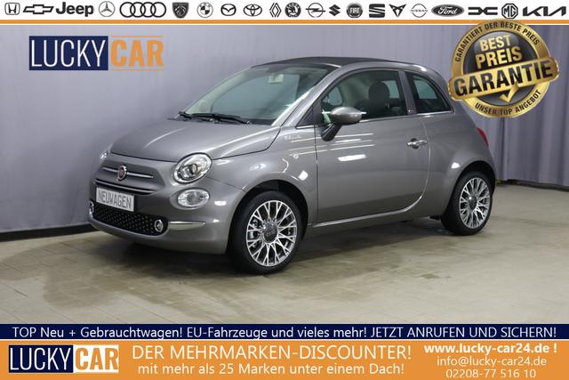 Lagerfahrzeug Fiat 500C - DOLCEVITA 1.0 GSE 51kW 69PS Verdeck Schwarz, Navigations Paket, 7"-UConnect, DAB , Apple CarPlay, Android Auto, Komfort Klimaautomatik, Nebelscheinwerfer, Tempomat, Höhenverstellbarer Fahrersitz, 16" Leichtmetallfelgen, uvm.