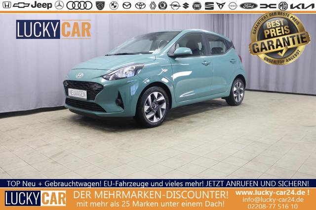 Lagerfahrzeug Hyundai i10 - Comfort 1.2 5MT 62kW (84 PS) Radio mit DAB, Apple CarPlay & Android Auto, Rückfahrkamera, 15" Leichtmetallfelgen, Tempolimitassistent, Spursicherheit, Sicherheit vorne, Fernlichtassistent, uvm.